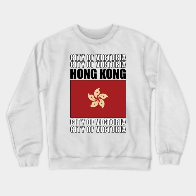 Flag of Hong Kong Special Administrative Region of the People's Republic of China Crewneck Sweatshirt by KewaleeTee